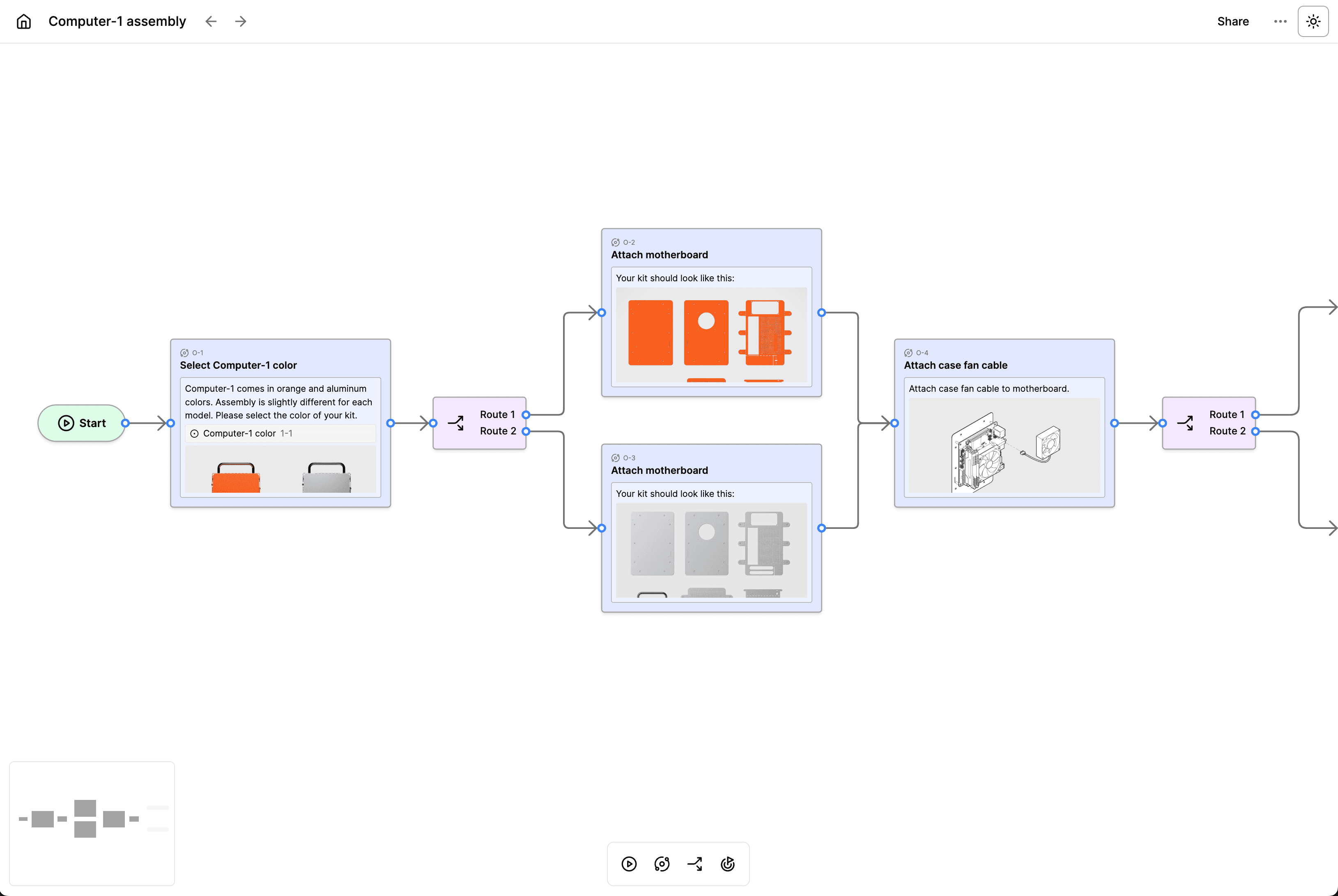 Operational interface light